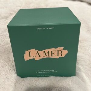 La Mer 16.5 oz empty jar and box.